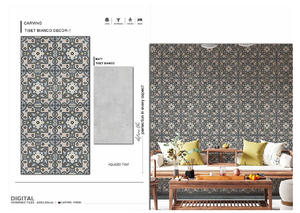 Meilleure qualité 600x1200mm Carreaux de céramique en porcelaine polie Design moderne pour sol mural pour appartements Prix de gros disponibles - Product Image 3