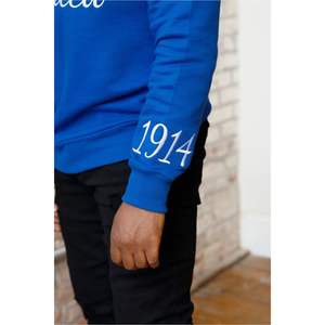 Hbcu Sigma chenille เสื้อสเวตเตอร์ปักลายอักษรกรีกเสื้อสวมหัวผ้าฟลีซนุ่มคลาสสิกคอกลมสำหรับผู้ชาย - Product Image 4