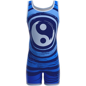 Venta al por mayor lucha camiseta personalizada nueva llegada sublimación Spandex lucha desgaste hombres lucha camiseta - Product Image 2