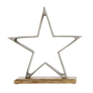 Escultura Moderna de Amor en Metal con Base de Madera de Mango, Letras Decorativas de Aluminio Pulido, Decoración de Mesa para el Hogar, Regalo para Bodas - Product Image 3