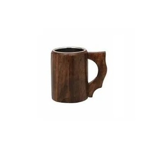 Jarra de cerveza de madera de estilo americano hecha a mano tradicional-Capacidad de 300ml apta para lavavajillas reutilizable y ecológica - Product Image 6