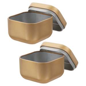 Beaux pots de bougie en métal enduit de poudre avec couvercle Base stable produit de décoration d'intérieur parfait salon café vaisselle utiliser des pots - Product Image 1