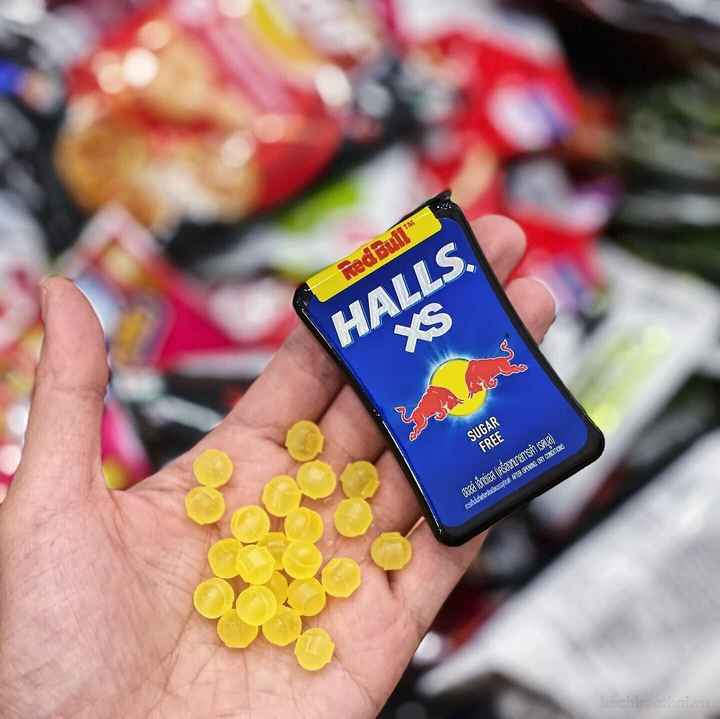 Buy Halls XS RedBull Sugar Free Candy Cool Mint Limited / Red Bull Gum Dentyne Splash Sugar Free 16 Packs