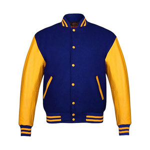 Vestes Letterman universitaires personnalisées de style américain avec col montant Service OEM d'origine écologique disponible pour l'hiver - Product Image 2