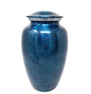 Urna Funeraria Personalizada de Aluminio Esmaltado, Estilo Antiguo Moderno, para Cenizas Humanas de Adultos, Recuerdo Conmemorativo Religioso - Product Image 1