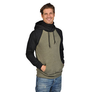 Sudadera con Capucha de Estilo Urbano, Cierre Completo, Lavado Ácido Vintage, Bolsillos Tipo Canguro, para Hombre, Holgada, de Algodón y Poliéster - Product Image 6