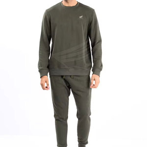 Survêtement pour homme en coton 100% de haute qualité, couleur personnalisée, avec cordon de serrage, poches latérales - Vêtement décontracté respirant pour l'hiver - Product Image 1