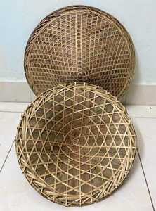 หมวกไม้ไผ่สานสไตล์วินเทจแบบดั้งเดิมทำจากคนในหมู่บ้าน - Product Image 6