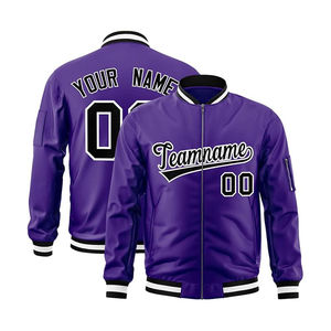 Chaquetas Varsity de moda para hombres y ropa de calle bordada con logotipo personalizado y chaqueta Varisty de secado rápido Unisex - Product Image 2