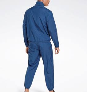 Ensemble 2 pièces de luxe pour homme, coupe-vent décontracté, jogging, motif uni, respirant, léger, personnalisable, polyester/coton - Product Image 3