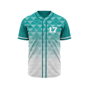 Ventes en gros de maillots de baseball brodés personnalisés de haute qualité, uniforme d'équipe personnalisé, maillot de baseball à boutons complets, fabrication - Product Image 1
