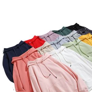 Jersey de alta calidad, teñido liso, 350g, logotipo impreso, mezcla de algodón y poliéster, sudaderas con capucha de lana Polar Unisex personalizadas para invierno - Product Image 4