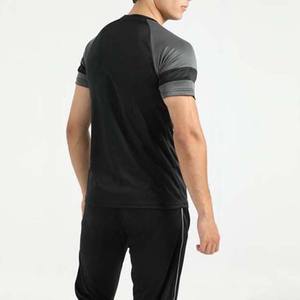 2025 nouveau 95% coton 5% élasthanne hommes coupe ajustée t-shirt plus longue goutte ourlet incurvé Muscle mince ajusté Gym t-shirt hommes T-shirts - Product Image 3