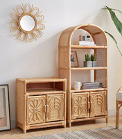 Caja de libro y armario de mimbre natural más barato al por mayor para decoración del hogar hecho a mano de Vietnam