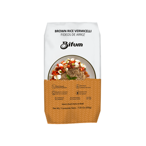 Bifum Brasil Paquete de 1 Fideos de Arroz Integral de Alta Fibra Premium, Listos en 2 Minutos, en Bolsa Seca - Product Image 1