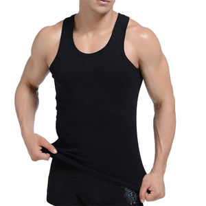 Débardeurs décontractés pour hommes en gros personnalisés, sans manches, respirants, vêtements de sport, coton super doux, fibre de bambou, séchage rapide - Product Image 3