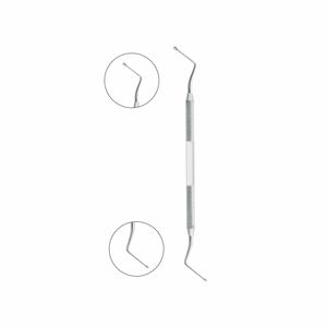 Curetas de hueso dental de acero inoxidable, instrumentos quirúrgicos manuales de alta calidad, procedimientos orales, certificación CE, etiqueta privada OEM - Product Image 2