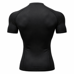 Camiseta Deportiva de Compresión para Hombre, Diseño Moderno, Manga Corta, 180 Gramos, Cuello Redondo, Tejido de Verano, Ajuste Slim, Ideal para Gimnasio - Product Image 6