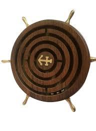 Juego de laberinto de madera Natural hecho a mano Diseño único para deportes de todas las estaciones para juegos infantiles-Primavera Verano Otoño Invierno - Product Image 2