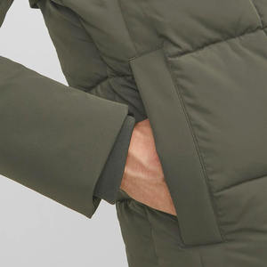 Nouvelle veste d'hiver matelassée vintage pour homme 2026, avec capuche, fermeture éclair, respirante, grande taille, en polyester enduit - Product Image 4