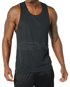 เสื้อกล้ามสำหรับผู้ชายเสื้อกีฬาแขนกุดผ้าแห้งเร็วพร้อมแผ่นระบายอากาศได้ดีเหมาะสำหรับการฝึกซ้อมการวิ่ง - Product Image 1