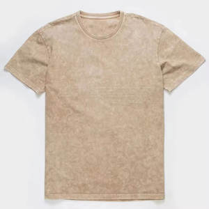 Camiseta Extra Grande para Hombre, Estilo Vintage, Ligera, Desgastada, Lavada al Ácido, 100% Algodón, Logotipo Personalizado, Alta Calidad, Transpirable - Product Image 1