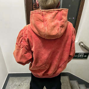 Nuevo Diseño Vintage, Estilo Stone Washed, Parches Desgastados, 100% Algodón, Felpa Francesa Gruesa, Ropa Urbana con Efecto de Salpicaduras de Pintura - Product Image 4