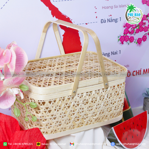 VENTA CALIENTE Exportación de Vietnam Hacer regalos especiales con cestas de bambú personalizables con alta calidad - Product Image 6