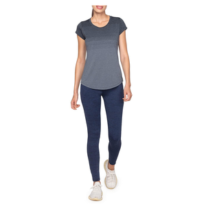 Mujeres slim fit cuello en V algodón manga corta estirable transpirable suave cómodo casual moda camiseta - Product Image 4