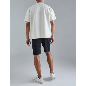 เสื้อยืดคอกลมผู้ชาย ผ้าถักเนื้อแน่น คุณภาพสูง สกรีนโลโก้แบรนด์ของคุณเอง ระบายอากาศได้ดี เป็นมิตรกับสิ่งแวดล้อม เหมาะสำหรับใส่ลำลองและออกกำลังกาย - Product Image 2