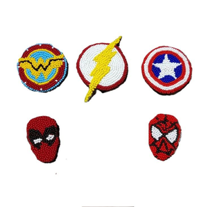 Broche de pájaro bordado con cuentas de semillas para ropa de fiesta Broche de letra inicial personalizado con cuentas con semillas de glowin fashion - Product Image 5