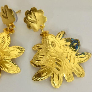 Best Selling 18K Gold Plated <b>Copper</b> Micro Earrings Handmade Vintage European Style Strand <b>Chains</b> for Women's Party Wedding Gift - Product Image 1