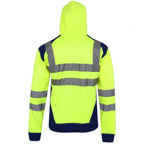 Chaqueta de trabajo industrial para hombre con tiras de seguridad reflectantes Chaqueta de trabajo de seguridad reflectante unisex con impresión personalizada - Product Image 6