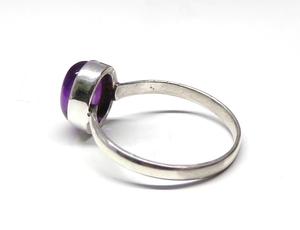 Anillo de plata Vintage para hombre con piedras preciosas de amatista Anillo de compromiso hecho a mano para aniversarios - Product Image 4