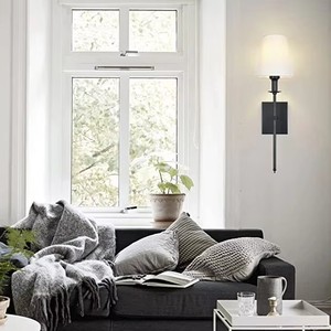 Tường ánh sáng Pin hoạt động sconce Bộ 2 không hardwired lịch thi đấu, tường sconce với từ xa Dimmable ánh sáng bóng đèn - Product Image 2