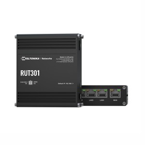 Teltonika RUT301 Industrial Router, 5x RJ45 100Mb/s, <b>USB</b> 2.0, IP30 - Product Image 4