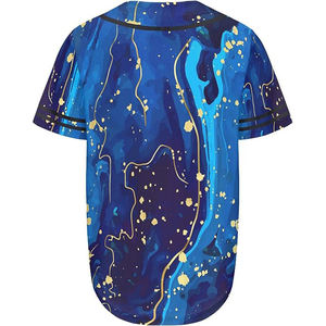 Nueva Camiseta de Béisbol Sublimada con Degradado y Pedrería Personalizada al por Mayor 2025 - Product Image 2