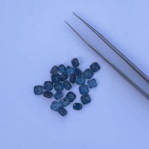 4mm 6mm Naturel Londres Bleu Topaze Facettes Coussin Coupe Lâche Gemme Semi Précieuse Pierre De Luxe Fine Jewelry Anneaux Pendentif Anneau - Product Image 1