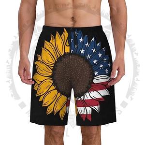 Vente en gros de shorts de bain de haute qualité à séchage rapide sublimation avec logo personnalisé shorts de plage d'été pour hommes en polyester pour hommes - Product Image 1