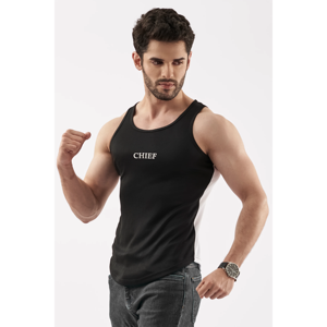 เสื้อกล้ามผู้ชายที่ใช้งานอยู่สีดำ - Product Image 2