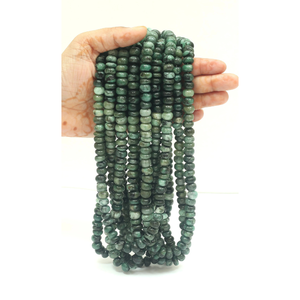 Cuentas Redondas Lisas con Efecto Esmeralda Natural AAA, 16 Pulgadas, 7mm-11mm, Cuentas de Piedras Preciosas Lisas con Efecto Esmeralda, Cuentas de Calidad AAA - Product Image 6