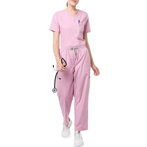 Ensemble d'uniformes médicaux personnalisés pour femmes : Blouse à manches longues et pantalon, tenue d'infirmière pour hôpital 2026 - Product Image 1