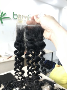 Cabello humano vietnamita con cierre Frontal, accesorio barato de calidad superior, 10A, 2x6, 13x4, 4x4, 5x5, 6x6, encaje HD transparente suizo - Product Image 5