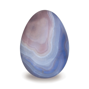 Vente en gros d'oeuf d'agate de dentelle bleue cristal de guérison naturel pour la décoration intérieure pierre précieuse polie dans le style Feng Shui Fabricant de confiance - Product Image 2