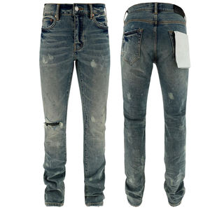 Pantalon en jean décontracté pour hommes Style de pantalon en denim mélangé de coton Idéal pour le travail Personnalisation de la mode décontractée et de la rue disponible - Product Image 5