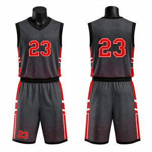 Ensemble d'uniformes de basketball personnalisés par sublimation, maillot et short de basketball OEM, respirant, séchage rapide, fabricant de vêtements de sport d'équipe - Product Image 4