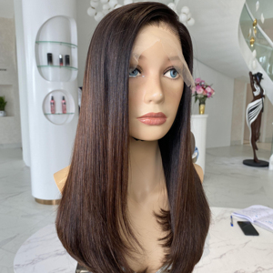 De 8 pouces à 32 pouces Bone Straight Perruques VietNam Cheveux Humains Lace Front Perruque Remy Lace Perruques Cheveux Humains Naturels - Product Image 1