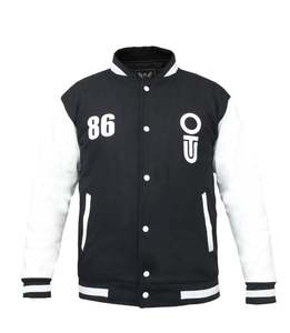 2025 personalizado al por mayor Varsity chaqueta de bombardero de los hombres de alta calidad de lona con capucha abrigo de carreras de cuello alto para la calle de invierno - Product Image 1