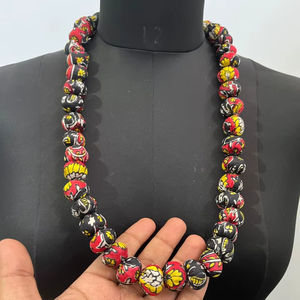 สร้อยคอลูกปัดรูปทรงเรขาคณิตที่ทำด้วยมือทันสมัยเครื่องประดับเส้นใยหลายชิ้นเป็นของขวัญในโอกาสที่ดี - Product Image 1