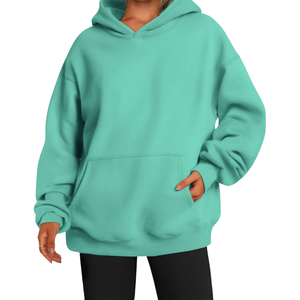 เสื้อฮู้ดสวมหัวผ้าคอตตอนฟลีซ100% ของผู้หญิงระบายอากาศได้ดีสวมใส่สบายปักคุณภาพสูงสำหรับฤดูหนาว - Product Image 1